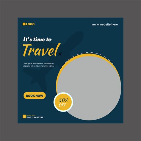 Travel Agency Instagram Post Template 14826438 Vector Art At Vecteezy