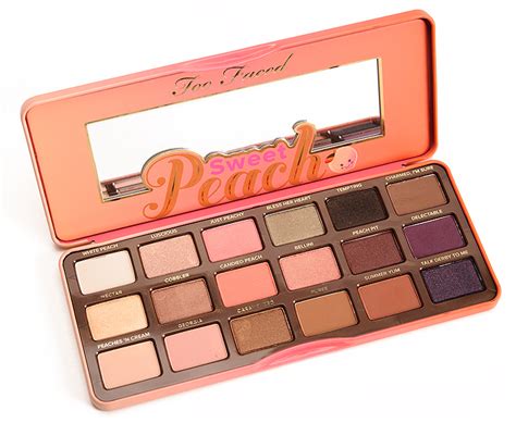 Too Faced Sweet Peach Eyeshadow Palette Review Photos Swatches