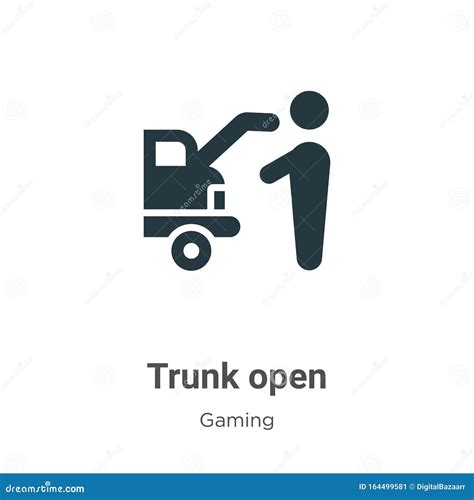 Trunk Open Icon Vector Isolated On White Background Trunk Open Sign