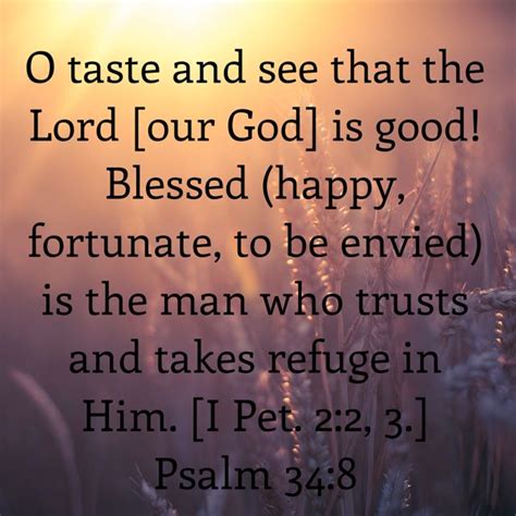 Psalm 34 8 Amplified Bible O Taste And See Amplified Bible