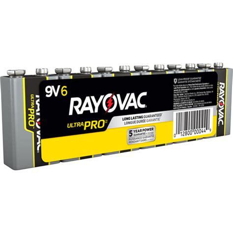 Rayovac Ultra Pro 9v Alkaline Batteries 6 Pack Al9v 6 Bandh