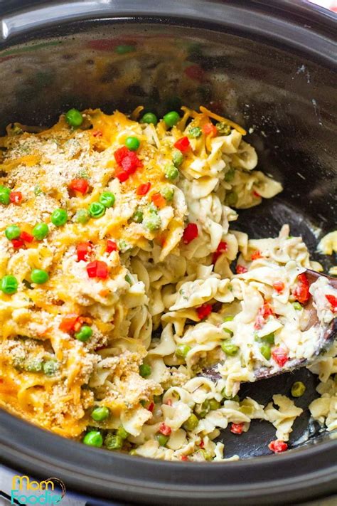 Crock Pot Tuna Casserole Recipe So Easy Mom Foodie