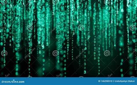 Digital Background Green Matrix Binary Computer Code Hacker Concept