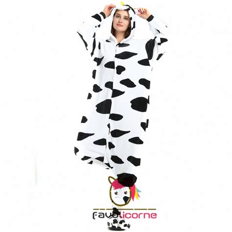 Pyjama Vache Combinaison Femme D Guisement Kigurumi Favolicorne