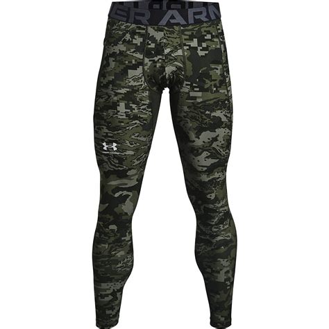 Under Armour Men S Heatgear Armour Camo Leggings Academy