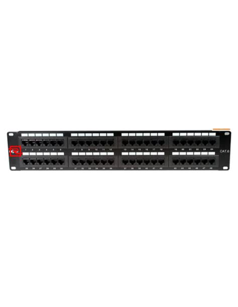 Patchera Patch Panel Rj45 Utp Cat6 48 Puertos Jack Incluidos