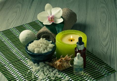 Premium Photo Spa And Wellness Setting With Orchid Flower Bowl With