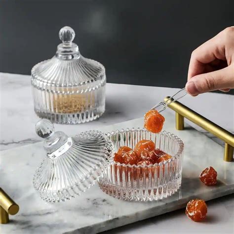 1pc ⭐ Deli Glass Storage Jar Decorative Jar Dried Fruit Jar Cup