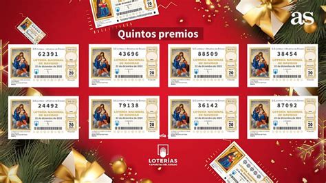 Quintos Premios De La Lotería De Navidad