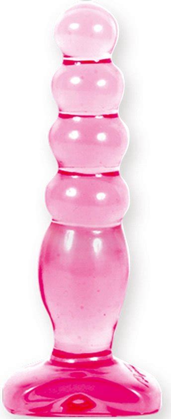 Doc Johnson Crystal Jellies Anal Delight Dildo Roze Mm Bol