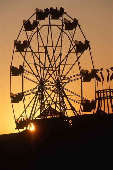 Ferris Wheel At Sunset Editorial Photography Image Of Monica 23148252