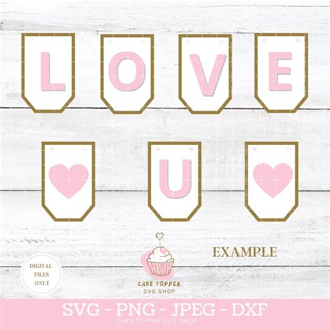 Banner Svg Bundle Bunting Svg Template Layered Bunting Etsy