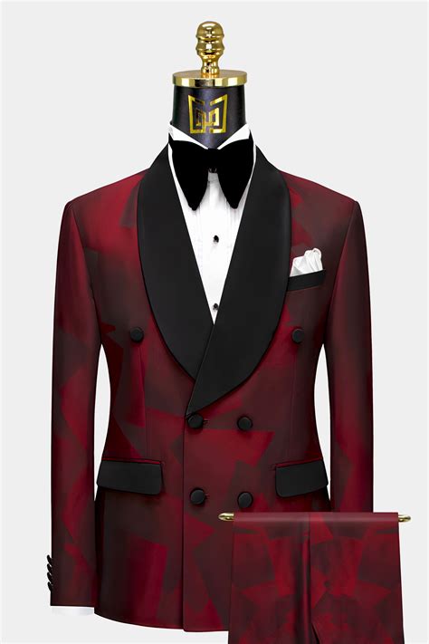 Maroon And Black Tuxedo Gentleman S Guru