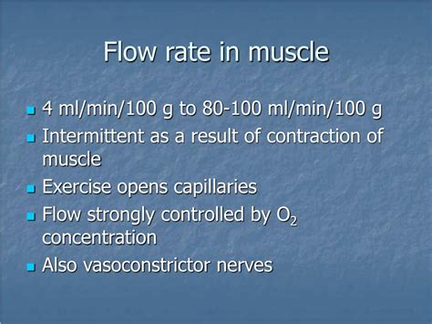 PPT Chapter 21 Muscle Blood Flow And Cardiac Output During Exercise