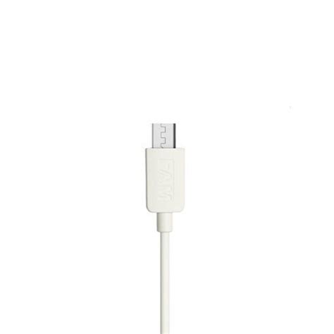 Cabo USB FAM FCA 812 120cm 2A Micro USB Branco The Kase Store