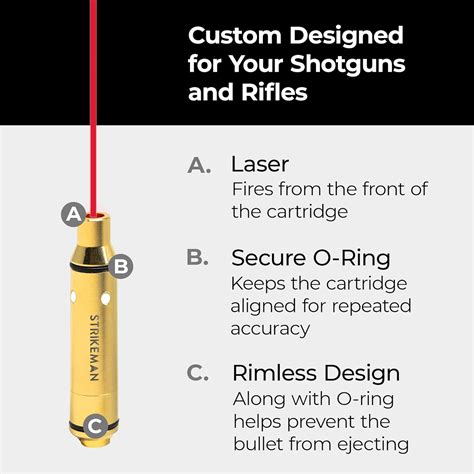 Strikeman Dry Fire Laser Training Cartridge Great For Target Shooting Practice With Shotguns