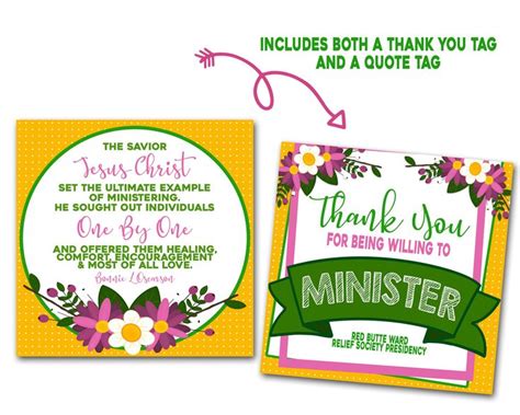 Ministering Thank You Young Women Ministering Ministering Tag