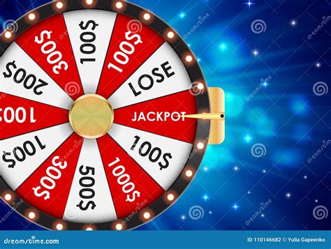 Wheel Of Fortune Lucky Icon With Place For Text Vector Illustration