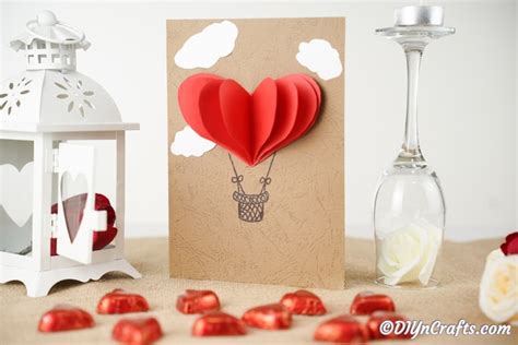 Incredibly Easy D Hot Air Balloon Valentine S Day Card