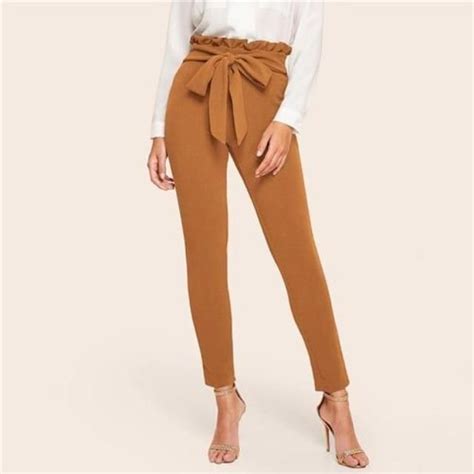 Chic Paperbag High Waisted Pants Prolyf Store Pants For Women High