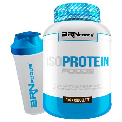 Whey Protein Isoprotein Foods Kg Coqueteleira Brnfoods Brnfoods