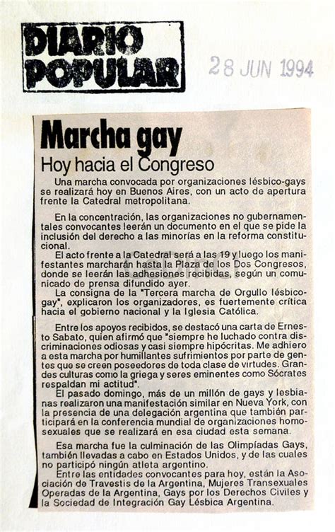 Marcha Gay Hoy Hacia El Congreso Iii Marcha Del Orgullo Sexo Y