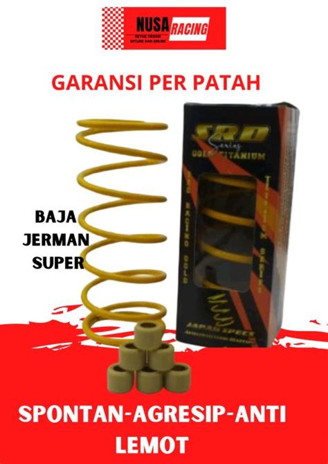 PAKET PER CVT PER KAMPAS OTOMATIS 1500 RPM DAN ROLLER 9 G VARIO FI BEAT