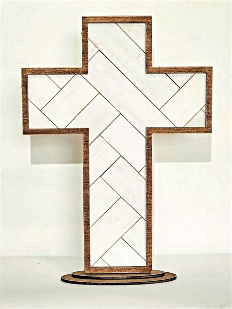 Wooden Cross Easter Decor Rustic Cross Shelf Setter - Etsy