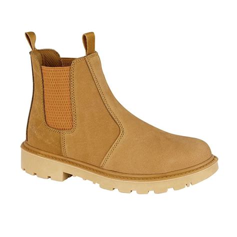 Honey Nubuck Safety Dealer Boots