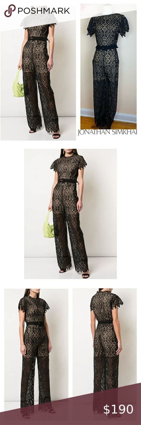 New Jonathan Simkhai Emma Guipure Lace Jumpsuit Lace Jumpsuit