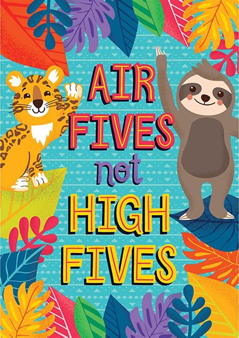 Carson Dellosa One World Air Fives Not High Fives Poster Classroom Décor