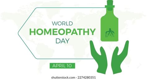 World Homeopathy Day Celebrated On April Stock Vector Royalty Free