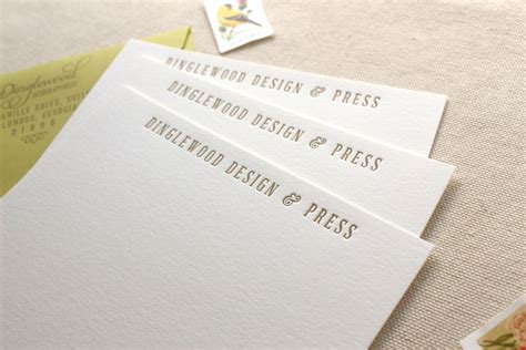 Letterpress Business Note Cards Logo Cards Thank You Etsy