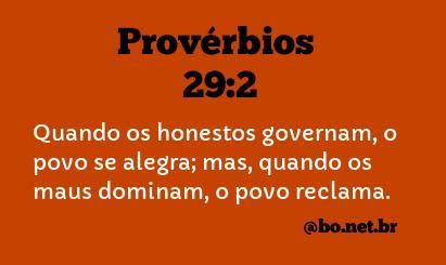 Provérbios 29 2 NTLH