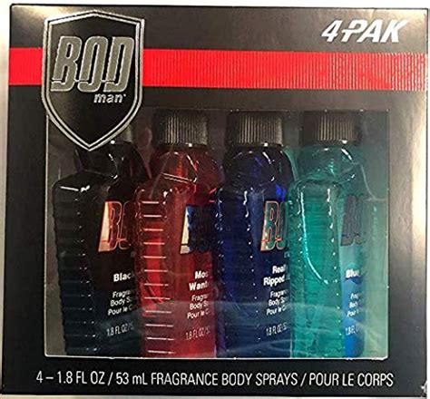 Bod Body Spray For Men T Set Of 4 Bod Man Body Sprays