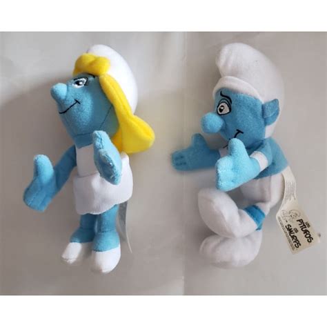 Lote Bonecos De Pel Cia Smurfs Mcdonalds Usados Shopee Brasil