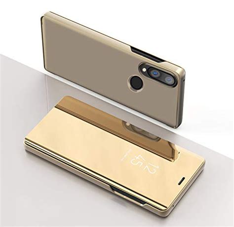 Capa Huawei P Smart Plus 2019 Flip S View Dourado Capas de Telemóveis