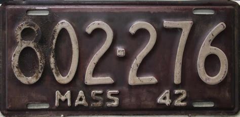 802 276 Massachusetts 1942 Great American Plates