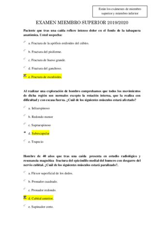 2o Examen 2020 Pdf