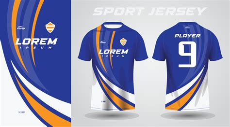 Blue Yellow Shirt Sport Jersey Design Vector Art At Vecteezy