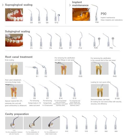 Ems Type Cavitron Ultrasonic Scaler Tips Woodpecker Atomo Dental Inc