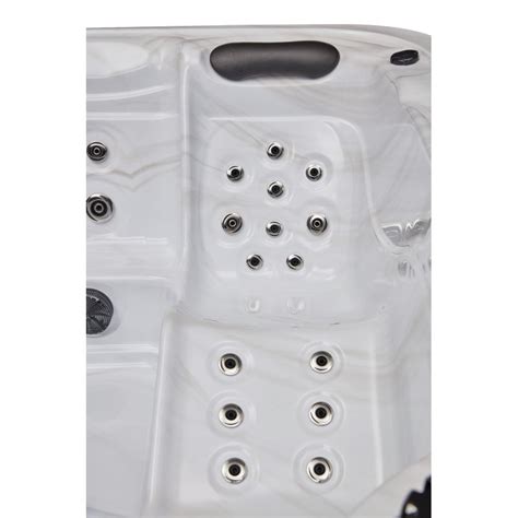 Luxury Spas Volt Person Jet Acrylic Square Hot Tub With Ozonator In Gray Wayfair