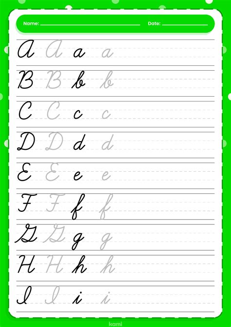 Cursive Handwriting Worksheet For Teachers Perfect For Grades 1st 2nd 3rd 4th 5th