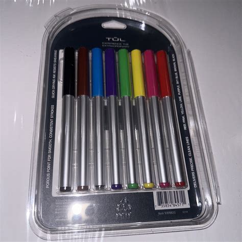 ⭐️tul Fine Liner Felt Tip Pens Ultra Fine Point 04 Mm Assorted Ink