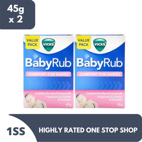 Vicks Baby Rub 45g X 2 Lazada Ph