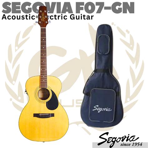 Jual Segovia F Gn Eqt Slim Folk Body Acoustic Electric Guitar Gitar