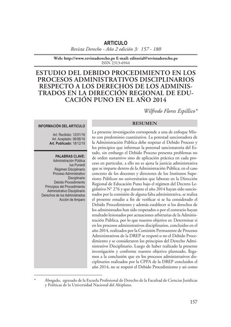 PDF ESTUDIO DEL DEBIDO PROCEDIMIENTO EN LOS PROCESOS ADMINISTRATIVOS