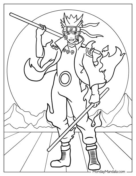 20 Naruto Coloring Pages Free Pdf Printables