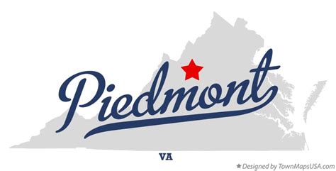 Map of Piedmont, VA, Virginia