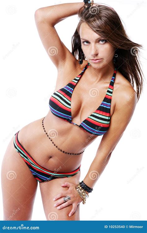 Voluptuous Woman In Bikini Stock Photo Image Of Blond Curves